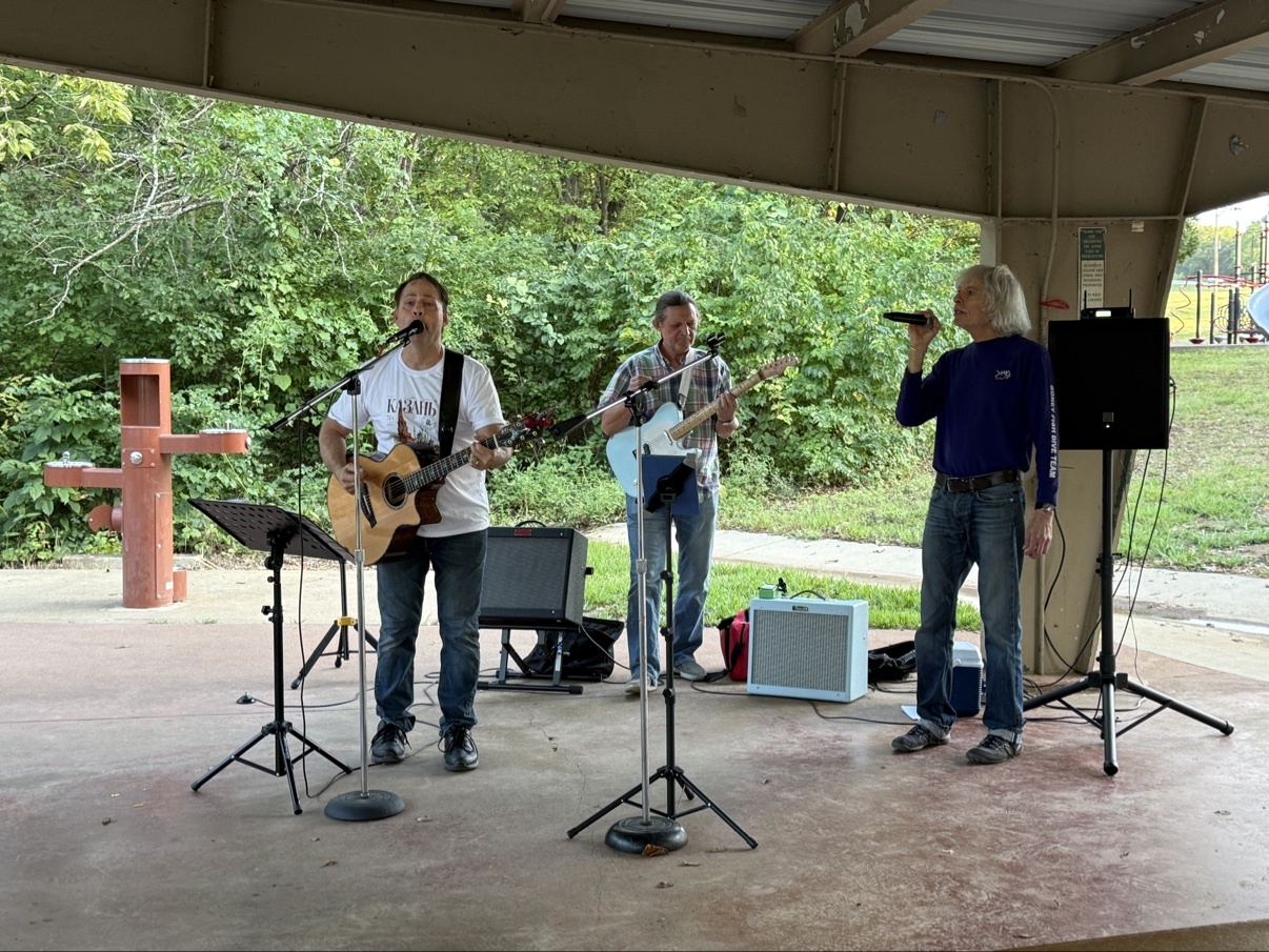 Band performing at the picnic